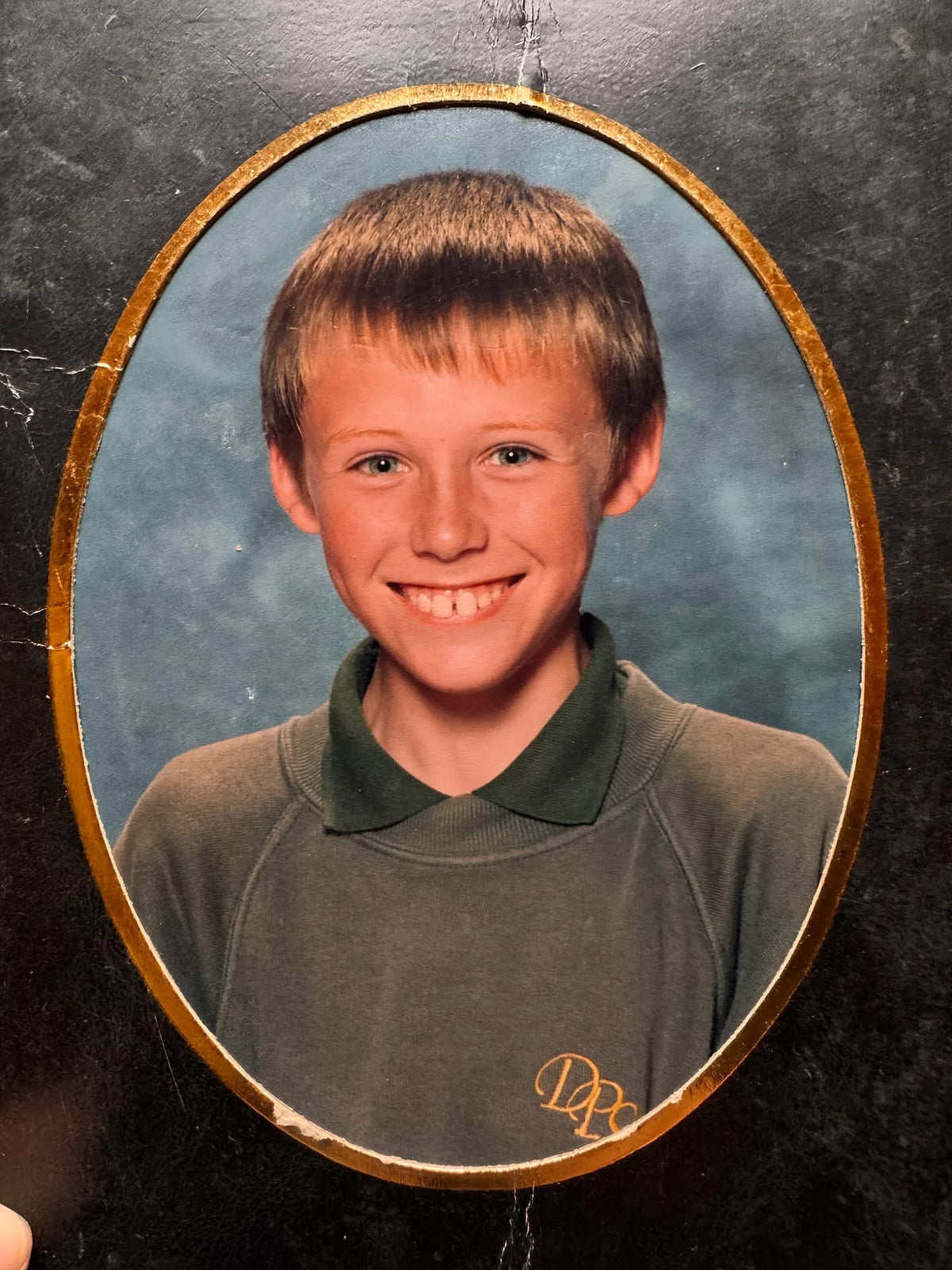 A school portrait of Bobby as a boy